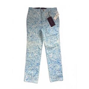 Gloria Vanderbilt Amanda Women's Pants Blue Patterned Size 8P